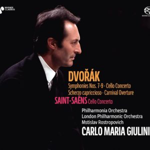 SACD DVORAK Symphonies Nos. 7-9, Cello Concerto etc / M.Rostropovich, Carlo Maria Giulini 4 SACD