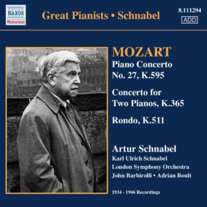 MOZART / Artur Schnabel plays W.A. MOZART